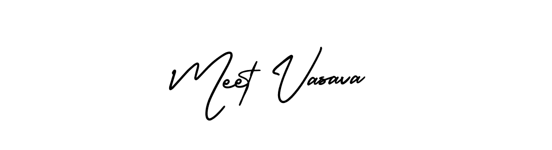 Make a short Meet Vasava signature style. Manage your documents anywhere anytime using AmerikaSignatureDemo-Regular. Create and add eSignatures, submit forms, share and send files easily. Meet Vasava signature style 3 images and pictures png