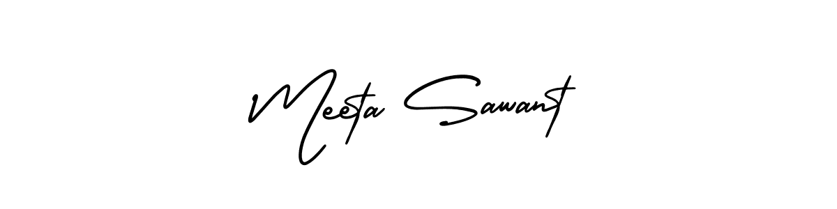 Make a beautiful signature design for name Meeta Sawant. Use this online signature maker to create a handwritten signature for free. Meeta Sawant signature style 3 images and pictures png