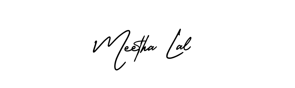 AmerikaSignatureDemo-Regular is a professional signature style that is perfect for those who want to add a touch of class to their signature. It is also a great choice for those who want to make their signature more unique. Get Meetha Lal name to fancy signature for free. Meetha Lal signature style 3 images and pictures png