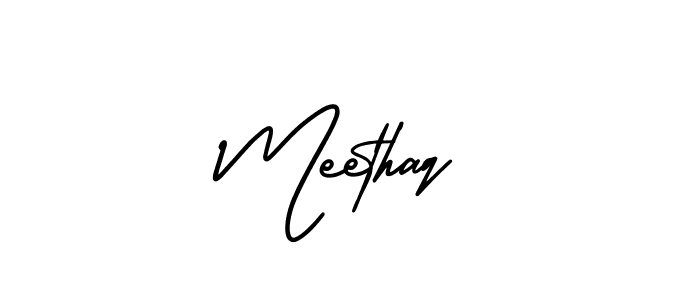 How to Draw Meethaq signature style? AmerikaSignatureDemo-Regular is a latest design signature styles for name Meethaq. Meethaq signature style 3 images and pictures png