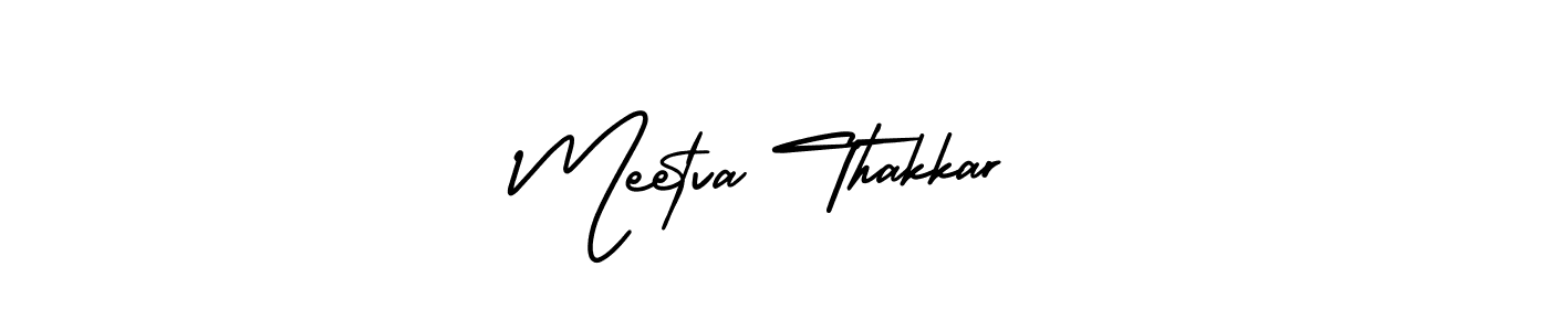 Design your own signature with our free online signature maker. With this signature software, you can create a handwritten (AmerikaSignatureDemo-Regular) signature for name Meetva Thakkar. Meetva Thakkar signature style 3 images and pictures png