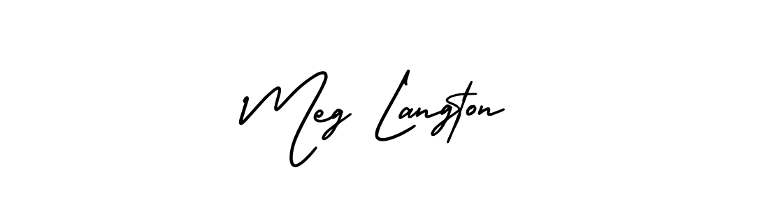 This is the best signature style for the Meg Langton name. Also you like these signature font (AmerikaSignatureDemo-Regular). Mix name signature. Meg Langton signature style 3 images and pictures png