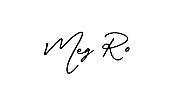 How to make Meg Ro signature? AmerikaSignatureDemo-Regular is a professional autograph style. Create handwritten signature for Meg Ro name. Meg Ro signature style 3 images and pictures png