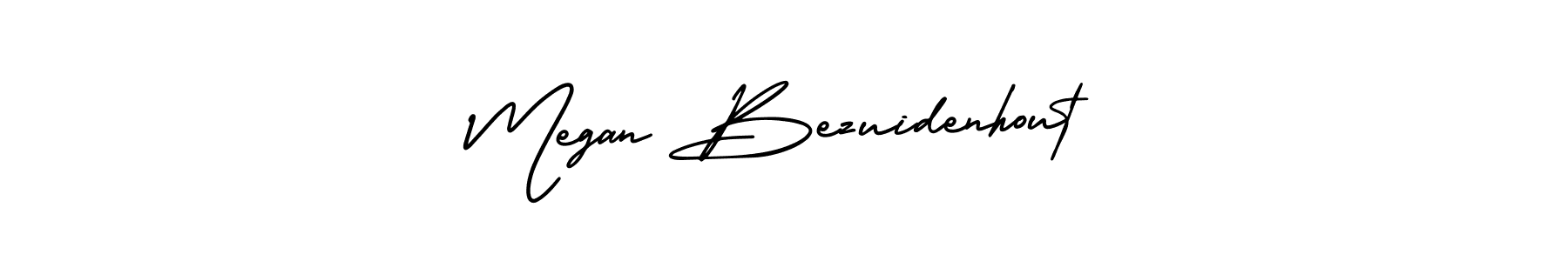 Make a beautiful signature design for name Megan Bezuidenhout. With this signature (AmerikaSignatureDemo-Regular) style, you can create a handwritten signature for free. Megan Bezuidenhout signature style 3 images and pictures png