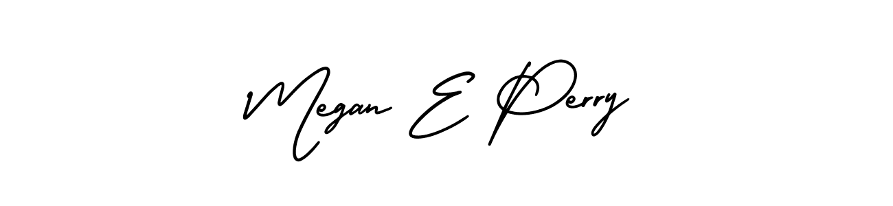 Design your own signature with our free online signature maker. With this signature software, you can create a handwritten (AmerikaSignatureDemo-Regular) signature for name Megan E Perry. Megan E Perry signature style 3 images and pictures png