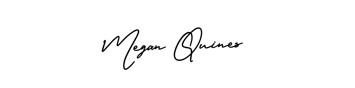 This is the best signature style for the Megan Quines name. Also you like these signature font (AmerikaSignatureDemo-Regular). Mix name signature. Megan Quines signature style 3 images and pictures png