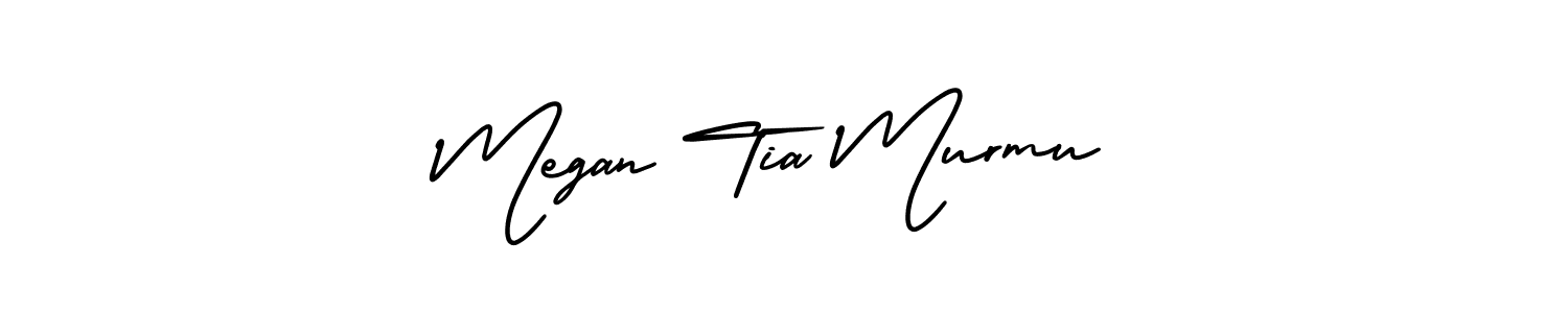 Create a beautiful signature design for name Megan Tia Murmu. With this signature (AmerikaSignatureDemo-Regular) fonts, you can make a handwritten signature for free. Megan Tia Murmu signature style 3 images and pictures png