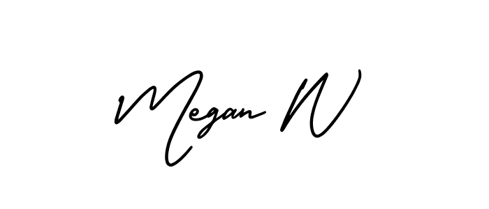 You can use this online signature creator to create a handwritten signature for the name Megan W. This is the best online autograph maker. Megan W signature style 3 images and pictures png