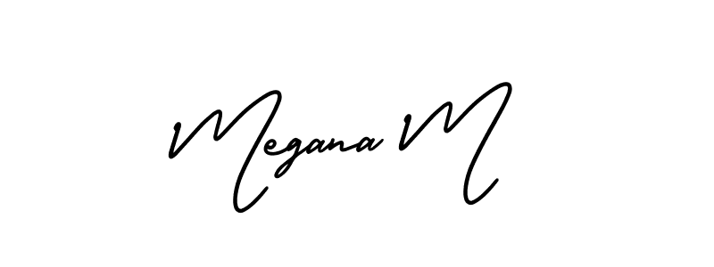 See photos of Megana M official signature by Spectra . Check more albums & portfolios. Read reviews & check more about AmerikaSignatureDemo-Regular font. Megana M signature style 3 images and pictures png