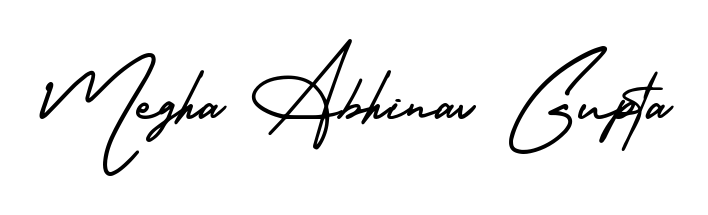 Once you've used our free online signature maker to create your best signature AmerikaSignatureDemo-Regular style, it's time to enjoy signing your documents with Megha Abhinav Gupta name. Megha Abhinav Gupta signature style 3 images and pictures png