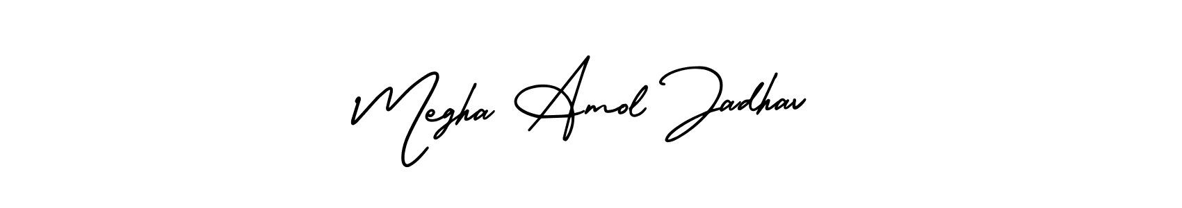 Also You can easily find your signature by using the search form. We will create Megha Amol Jadhav name handwritten signature images for you free of cost using AmerikaSignatureDemo-Regular sign style. Megha Amol Jadhav signature style 3 images and pictures png