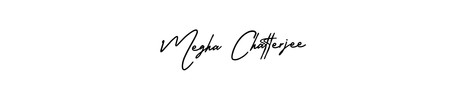 AmerikaSignatureDemo-Regular is a professional signature style that is perfect for those who want to add a touch of class to their signature. It is also a great choice for those who want to make their signature more unique. Get Megha Chatterjee name to fancy signature for free. Megha Chatterjee signature style 3 images and pictures png
