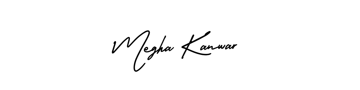 Use a signature maker to create a handwritten signature online. With this signature software, you can design (AmerikaSignatureDemo-Regular) your own signature for name Megha Kanwar. Megha Kanwar signature style 3 images and pictures png