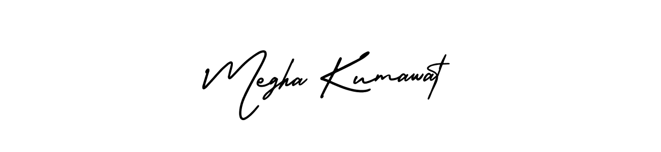 AmerikaSignatureDemo-Regular is a professional signature style that is perfect for those who want to add a touch of class to their signature. It is also a great choice for those who want to make their signature more unique. Get Megha Kumawat name to fancy signature for free. Megha Kumawat signature style 3 images and pictures png