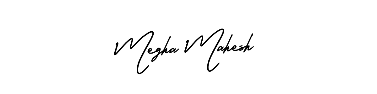 Megha Mahesh stylish signature style. Best Handwritten Sign (AmerikaSignatureDemo-Regular) for my name. Handwritten Signature Collection Ideas for my name Megha Mahesh. Megha Mahesh signature style 3 images and pictures png