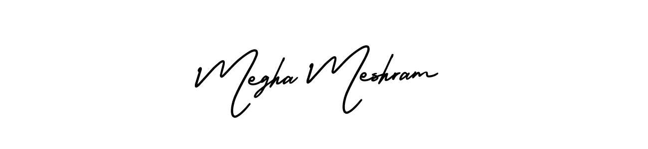 Make a short Megha Meshram signature style. Manage your documents anywhere anytime using AmerikaSignatureDemo-Regular. Create and add eSignatures, submit forms, share and send files easily. Megha Meshram signature style 3 images and pictures png