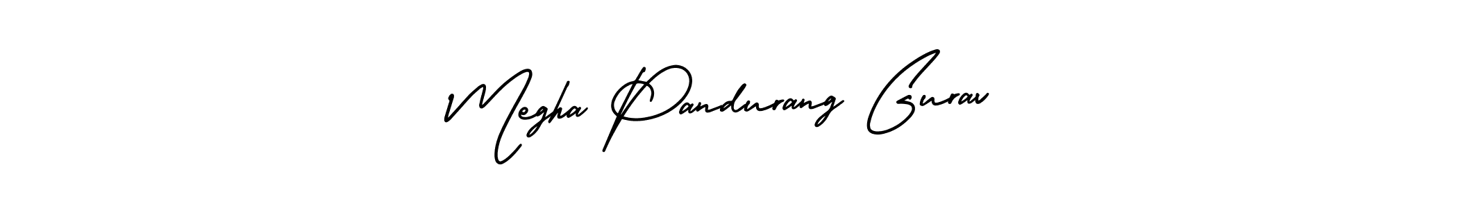 Create a beautiful signature design for name Megha Pandurang Gurav. With this signature (AmerikaSignatureDemo-Regular) fonts, you can make a handwritten signature for free. Megha Pandurang Gurav signature style 3 images and pictures png