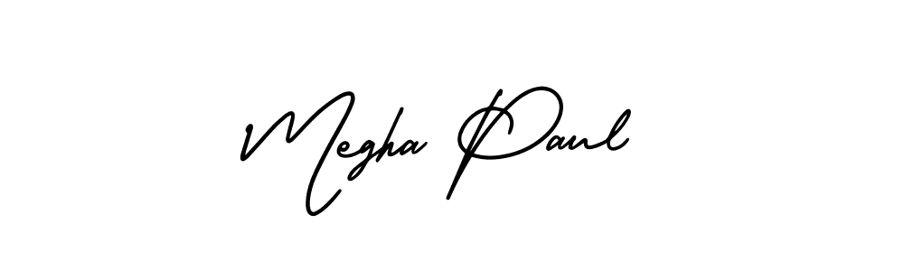 How to Draw Megha Paul signature style? AmerikaSignatureDemo-Regular is a latest design signature styles for name Megha Paul. Megha Paul signature style 3 images and pictures png