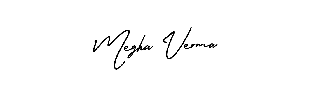 How to make Megha Verma signature? AmerikaSignatureDemo-Regular is a professional autograph style. Create handwritten signature for Megha Verma name. Megha Verma signature style 3 images and pictures png