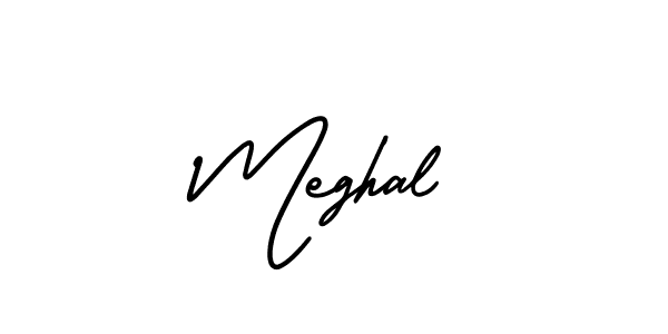 Also we have Meghal name is the best signature style. Create professional handwritten signature collection using AmerikaSignatureDemo-Regular autograph style. Meghal signature style 3 images and pictures png