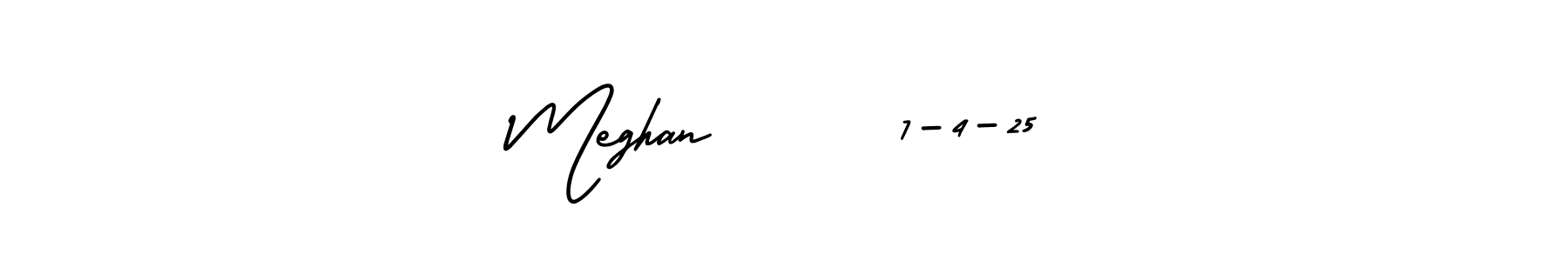 Make a beautiful signature design for name Meghan      7-4-25. Use this online signature maker to create a handwritten signature for free. Meghan      7-4-25 signature style 3 images and pictures png