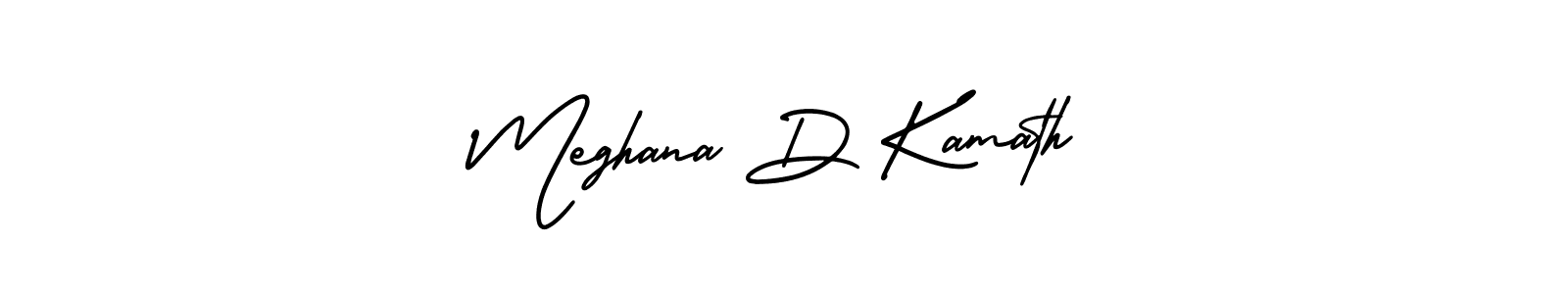 Similarly AmerikaSignatureDemo-Regular is the best handwritten signature design. Signature creator online .You can use it as an online autograph creator for name Meghana D Kamath. Meghana D Kamath signature style 3 images and pictures png