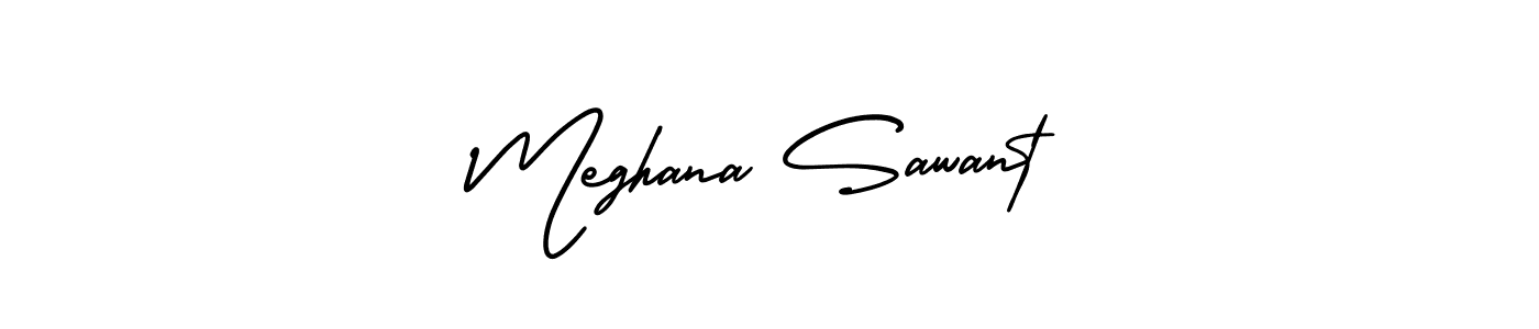 AmerikaSignatureDemo-Regular is a professional signature style that is perfect for those who want to add a touch of class to their signature. It is also a great choice for those who want to make their signature more unique. Get Meghana Sawant name to fancy signature for free. Meghana Sawant signature style 3 images and pictures png