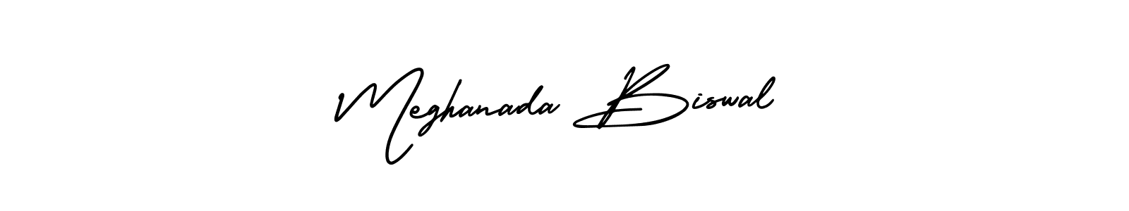 Make a beautiful signature design for name Meghanada Biswal. Use this online signature maker to create a handwritten signature for free. Meghanada Biswal signature style 3 images and pictures png