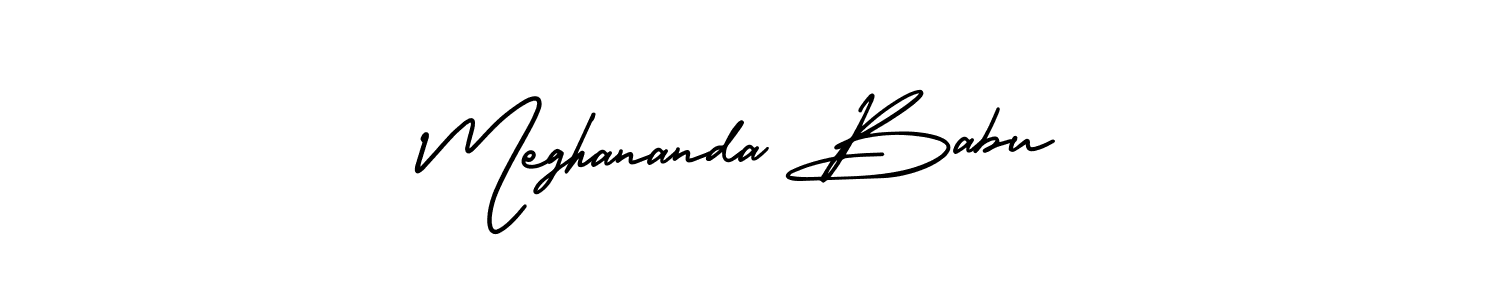 How to Draw Meghananda Babu signature style? AmerikaSignatureDemo-Regular is a latest design signature styles for name Meghananda Babu. Meghananda Babu signature style 3 images and pictures png
