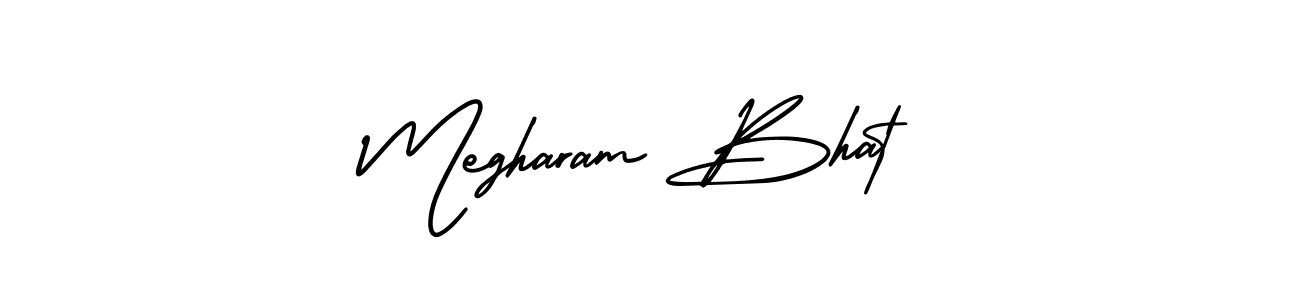 Also You can easily find your signature by using the search form. We will create Megharam Bhat name handwritten signature images for you free of cost using AmerikaSignatureDemo-Regular sign style. Megharam Bhat signature style 3 images and pictures png