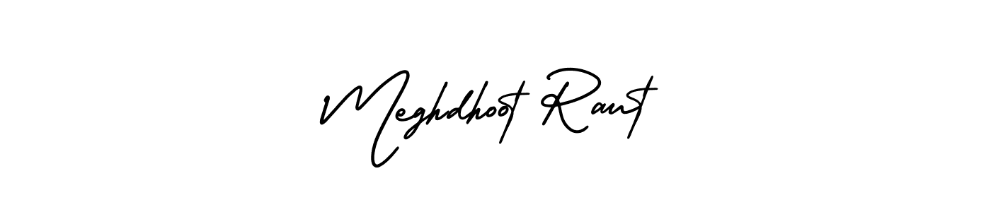 Create a beautiful signature design for name Meghdhoot Raut. With this signature (AmerikaSignatureDemo-Regular) fonts, you can make a handwritten signature for free. Meghdhoot Raut signature style 3 images and pictures png