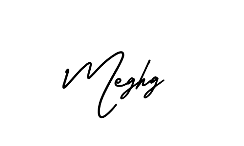 Use a signature maker to create a handwritten signature online. With this signature software, you can design (AmerikaSignatureDemo-Regular) your own signature for name Meghg. Meghg signature style 3 images and pictures png