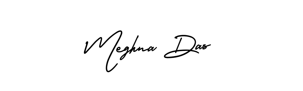 Make a beautiful signature design for name Meghna Das. With this signature (AmerikaSignatureDemo-Regular) style, you can create a handwritten signature for free. Meghna Das signature style 3 images and pictures png