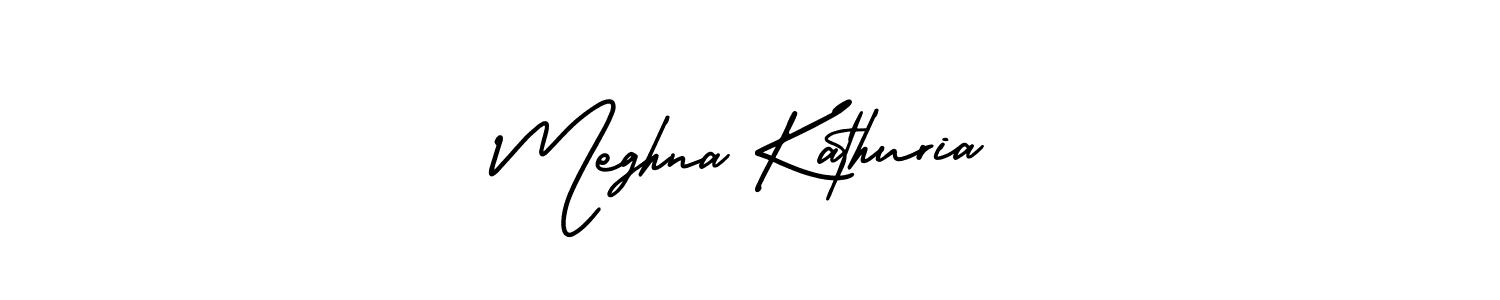 Use a signature maker to create a handwritten signature online. With this signature software, you can design (AmerikaSignatureDemo-Regular) your own signature for name Meghna Kathuria. Meghna Kathuria signature style 3 images and pictures png
