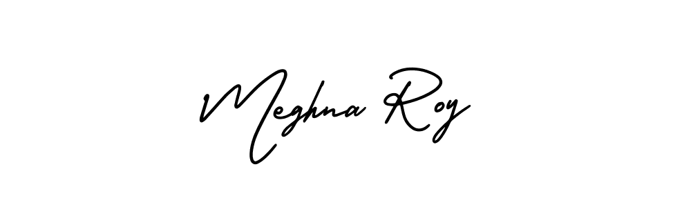 if you are searching for the best signature style for your name Meghna Roy. so please give up your signature search. here we have designed multiple signature styles  using AmerikaSignatureDemo-Regular. Meghna Roy signature style 3 images and pictures png