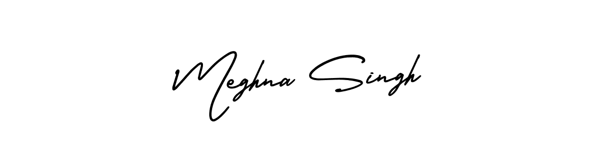 This is the best signature style for the Meghna Singh name. Also you like these signature font (AmerikaSignatureDemo-Regular). Mix name signature. Meghna Singh signature style 3 images and pictures png