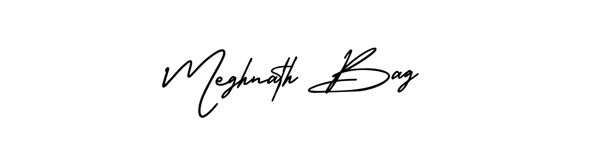 How to Draw Meghnath Bag signature style? AmerikaSignatureDemo-Regular is a latest design signature styles for name Meghnath Bag. Meghnath Bag signature style 3 images and pictures png