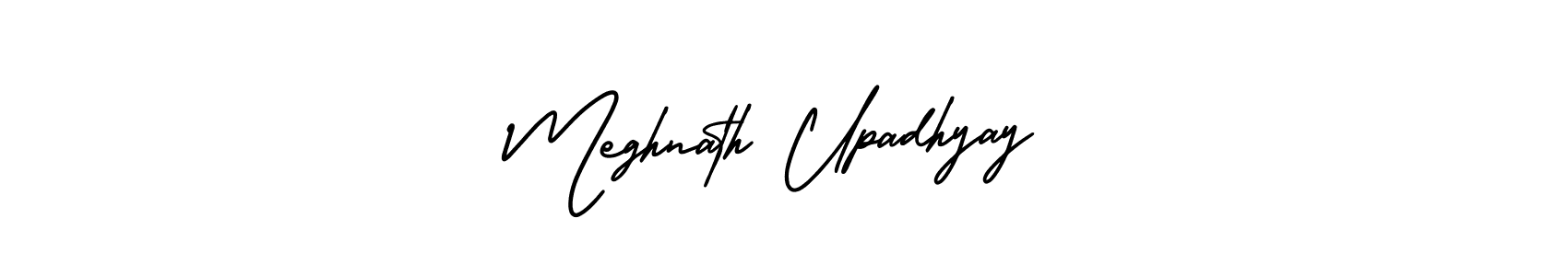 Similarly AmerikaSignatureDemo-Regular is the best handwritten signature design. Signature creator online .You can use it as an online autograph creator for name Meghnath Upadhyay. Meghnath Upadhyay signature style 3 images and pictures png