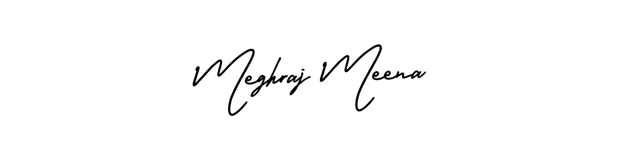 It looks lik you need a new signature style for name Meghraj Meena. Design unique handwritten (AmerikaSignatureDemo-Regular) signature with our free signature maker in just a few clicks. Meghraj Meena signature style 3 images and pictures png