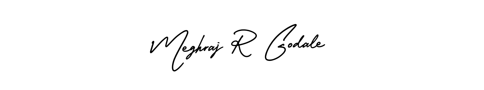 Use a signature maker to create a handwritten signature online. With this signature software, you can design (AmerikaSignatureDemo-Regular) your own signature for name Meghraj R Godale. Meghraj R Godale signature style 3 images and pictures png