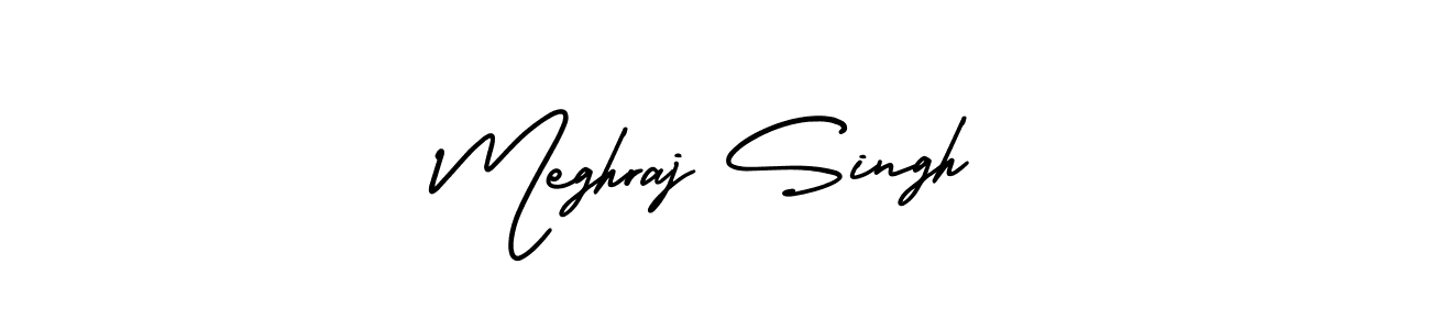 You should practise on your own different ways (AmerikaSignatureDemo-Regular) to write your name (Meghraj Singh) in signature. don't let someone else do it for you. Meghraj Singh signature style 3 images and pictures png