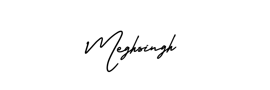 How to Draw Meghsingh signature style? AmerikaSignatureDemo-Regular is a latest design signature styles for name Meghsingh. Meghsingh signature style 3 images and pictures png