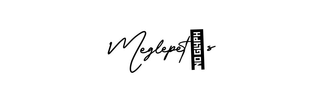 How to Draw Meglepetés signature style? AmerikaSignatureDemo-Regular is a latest design signature styles for name Meglepetés. Meglepetés signature style 3 images and pictures png