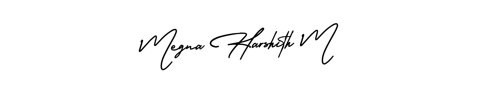 Here are the top 10 professional signature styles for the name Megna Harshith M. These are the best autograph styles you can use for your name. Megna Harshith M signature style 3 images and pictures png