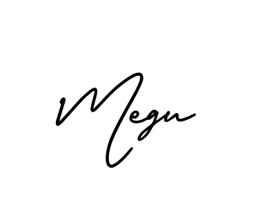 Also we have Megu name is the best signature style. Create professional handwritten signature collection using AmerikaSignatureDemo-Regular autograph style. Megu signature style 3 images and pictures png