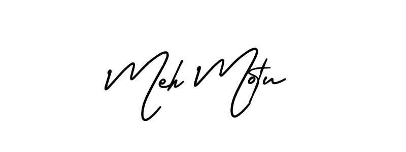 Similarly AmerikaSignatureDemo-Regular is the best handwritten signature design. Signature creator online .You can use it as an online autograph creator for name Meh Motu. Meh Motu signature style 3 images and pictures png