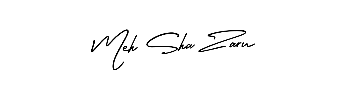 How to make Meh Sha Zaru signature? AmerikaSignatureDemo-Regular is a professional autograph style. Create handwritten signature for Meh Sha Zaru name. Meh Sha Zaru signature style 3 images and pictures png