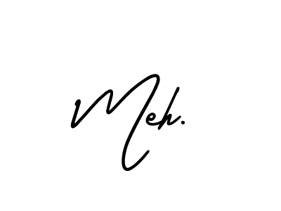 You should practise on your own different ways (AmerikaSignatureDemo-Regular) to write your name (Meh.) in signature. don't let someone else do it for you. Meh. signature style 3 images and pictures png