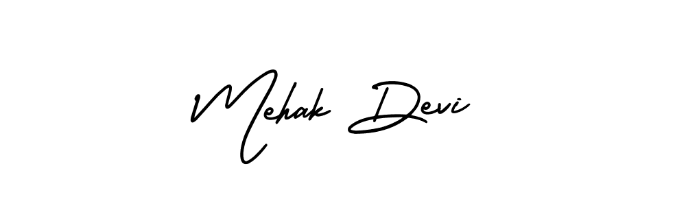 This is the best signature style for the Mehak Devi name. Also you like these signature font (AmerikaSignatureDemo-Regular). Mix name signature. Mehak Devi signature style 3 images and pictures png