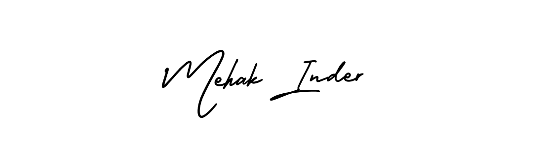 Make a beautiful signature design for name Mehak Inder. With this signature (AmerikaSignatureDemo-Regular) style, you can create a handwritten signature for free. Mehak Inder signature style 3 images and pictures png